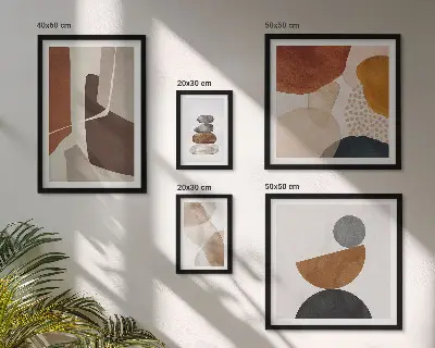 Abstract painting framed photo set decorations