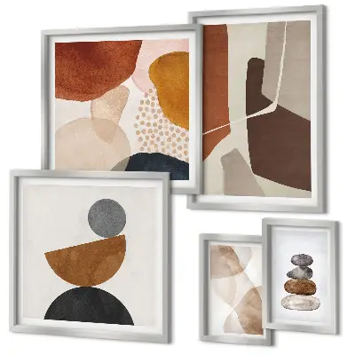 Abstract painting framed photo set decorations