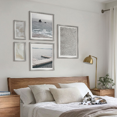 Set of 5 wall art pieces Abstract design modern textures