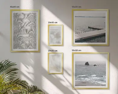 Abstract modern textured wall art set of 5 pieces