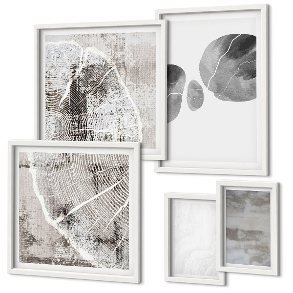 Gallery wall Abstract modern shapes