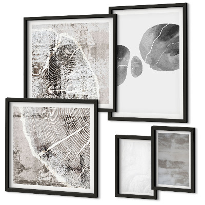 Gallery wall Abstract modern shapes