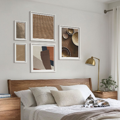 Framed photo set Minimalist stone structures