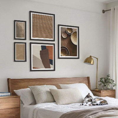Framed photo set Minimalist stone structures