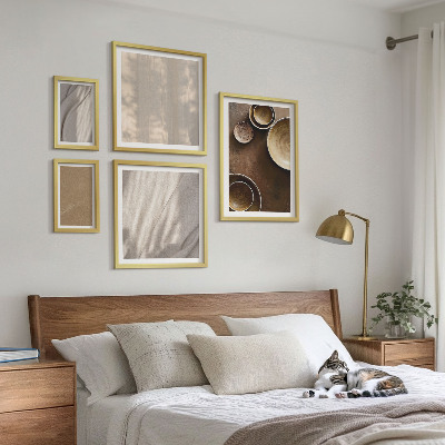 Set of 5 wall art pieces Minimalist texture structures