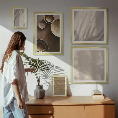 Minimalist texture structures wall art set of 5 pieces