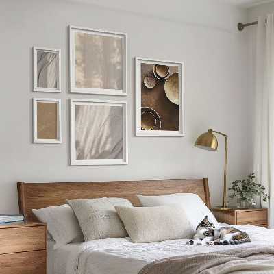 Set of 5 wall art pieces Minimalist texture structures