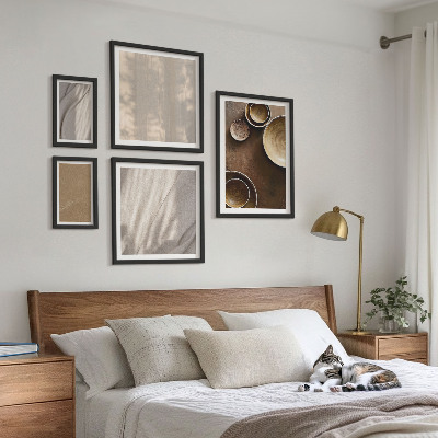 Set of 5 wall art pieces Minimalist texture structures
