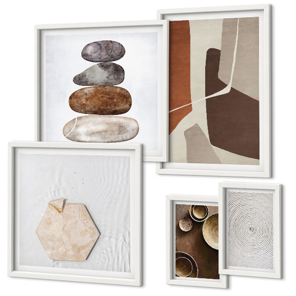 Gallery wall Textures modern art