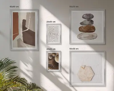 Gallery wall modern texture art prints