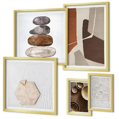 Gallery wall modern texture art prints
