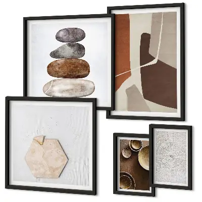 Gallery wall modern texture art prints