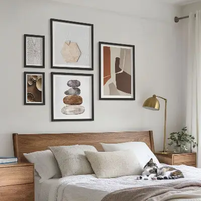Gallery wall modern texture art prints