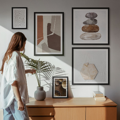 Gallery wall Textures modern art