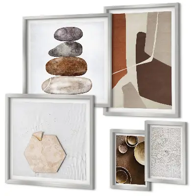 Gallery wall modern texture art prints