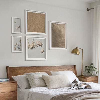 Framed photo set Stones beach natural structures