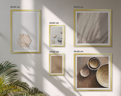Set of 5 wall art pieces Minimalist textures warm