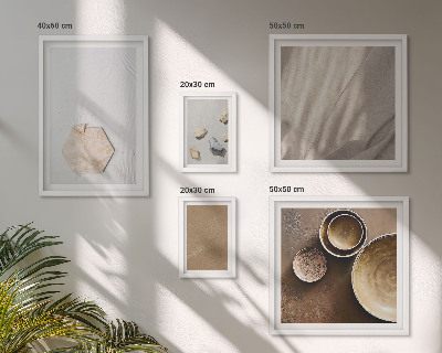 Set of 5 wall art pieces Minimalist textures warm