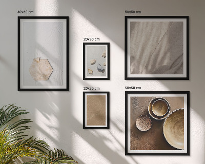 Set of 5 wall art pieces Minimalist textures warm