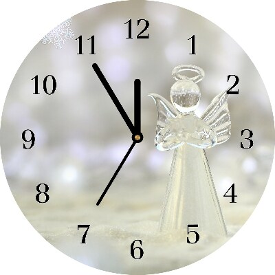 Glass Wall Clock Holy Angel Glass Ornament
