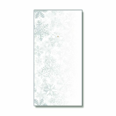 Glass Kitchen Clock Winter Snow Snowflakes