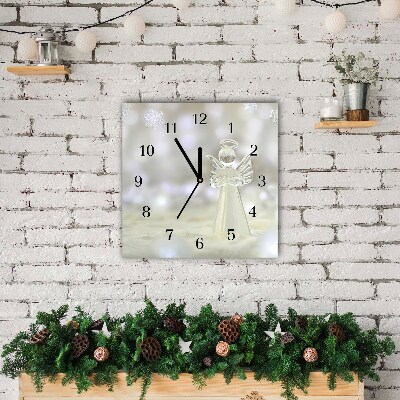 Glass Wall Clock Square Holy Angel Glass Ornament