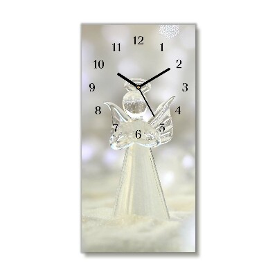 Glass Wall Clock Vertical Holy Angel Glass Ornament