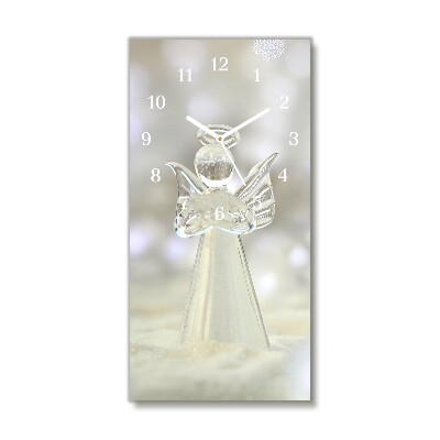 Glass Wall Clock Vertical Holy Angel Glass Ornament