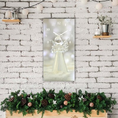 Glass Wall Clock Vertical Holy Angel Glass Ornament