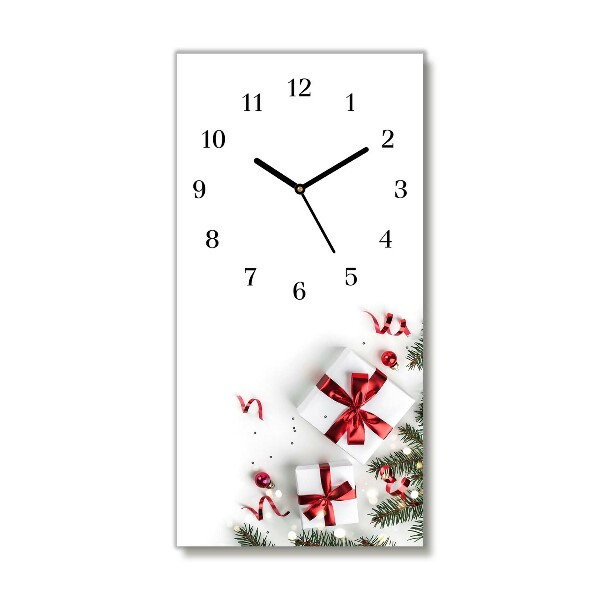 Glass Wall Clock Vertical Holy Christmas Gifts Twigs