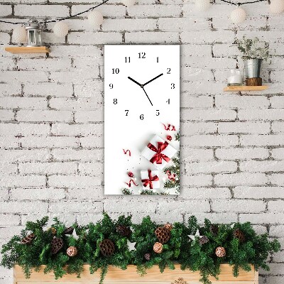 Glass Wall Clock Vertical Holy Christmas Gifts Twigs