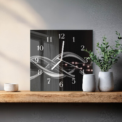 Square kitchen clock Abstraction