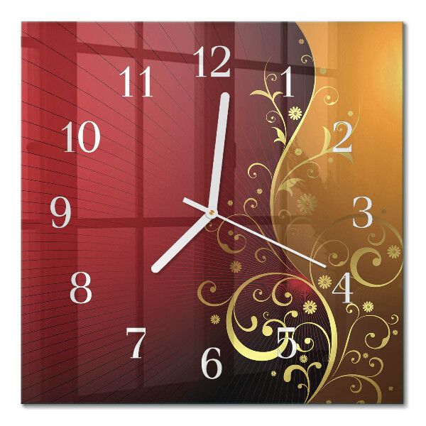Glass clock square Abstraction