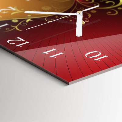 Glass clock square Abstraction