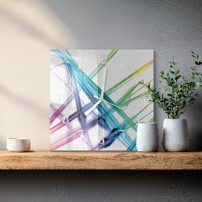 Glass clock square Abstraction