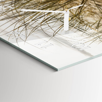 Square wall clock Beach grass