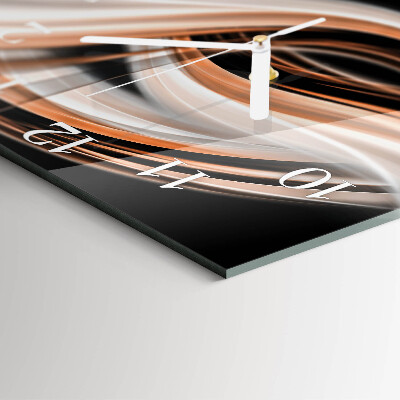 Square wall clock Abstract art
