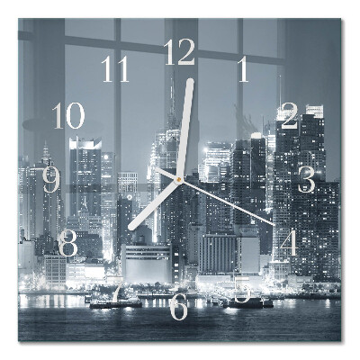 Square kitchen clock Horizon