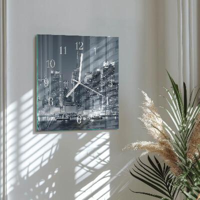 Square kitchen clock Horizon