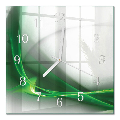 Glass clock square Abstract lines