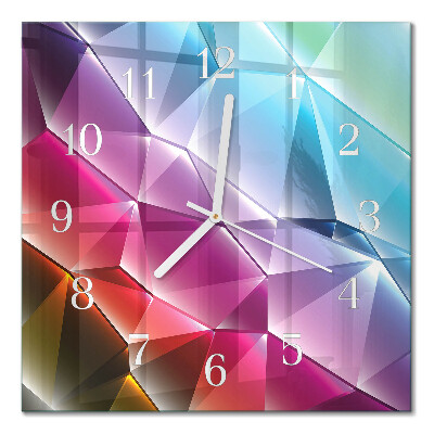 Square wall clock 3d pattern
