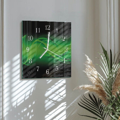 Glass clock square Abstraction
