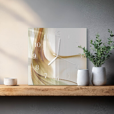 Glass clock square Abstraction