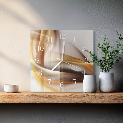 Glass clock square Abstraction