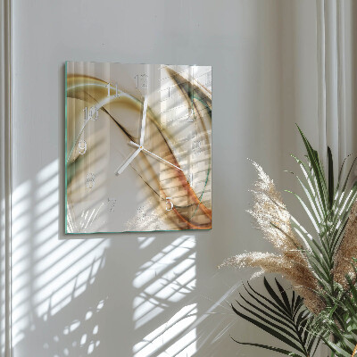 Glass clock square Abstraction