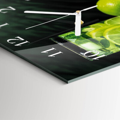 Square kitchen clock Calcium carbonate