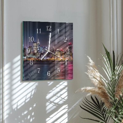 Square kitchen clock Horizon