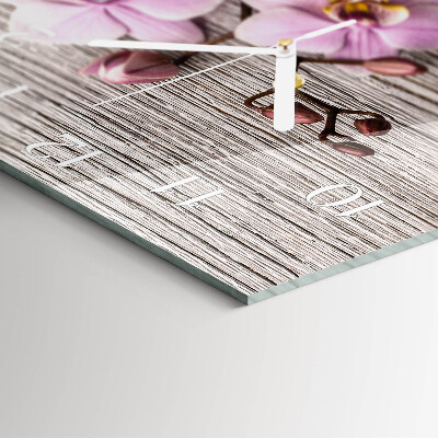 Square kitchen clock Orchid