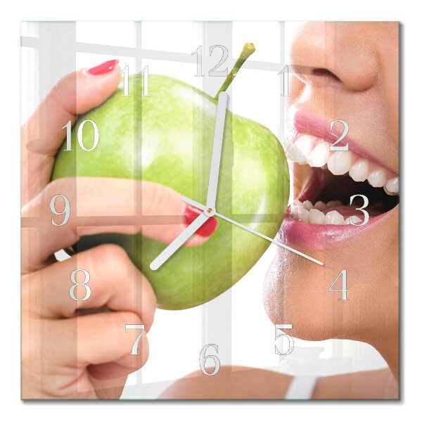 Square wall clock Apple