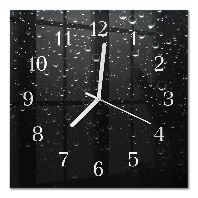 Square wall clock Drops
